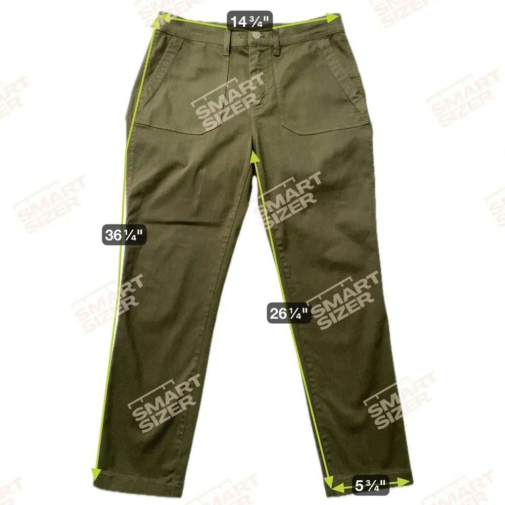 J.Crew Vintage Straight Cargo Utility Pants in Olive Green - Size 28